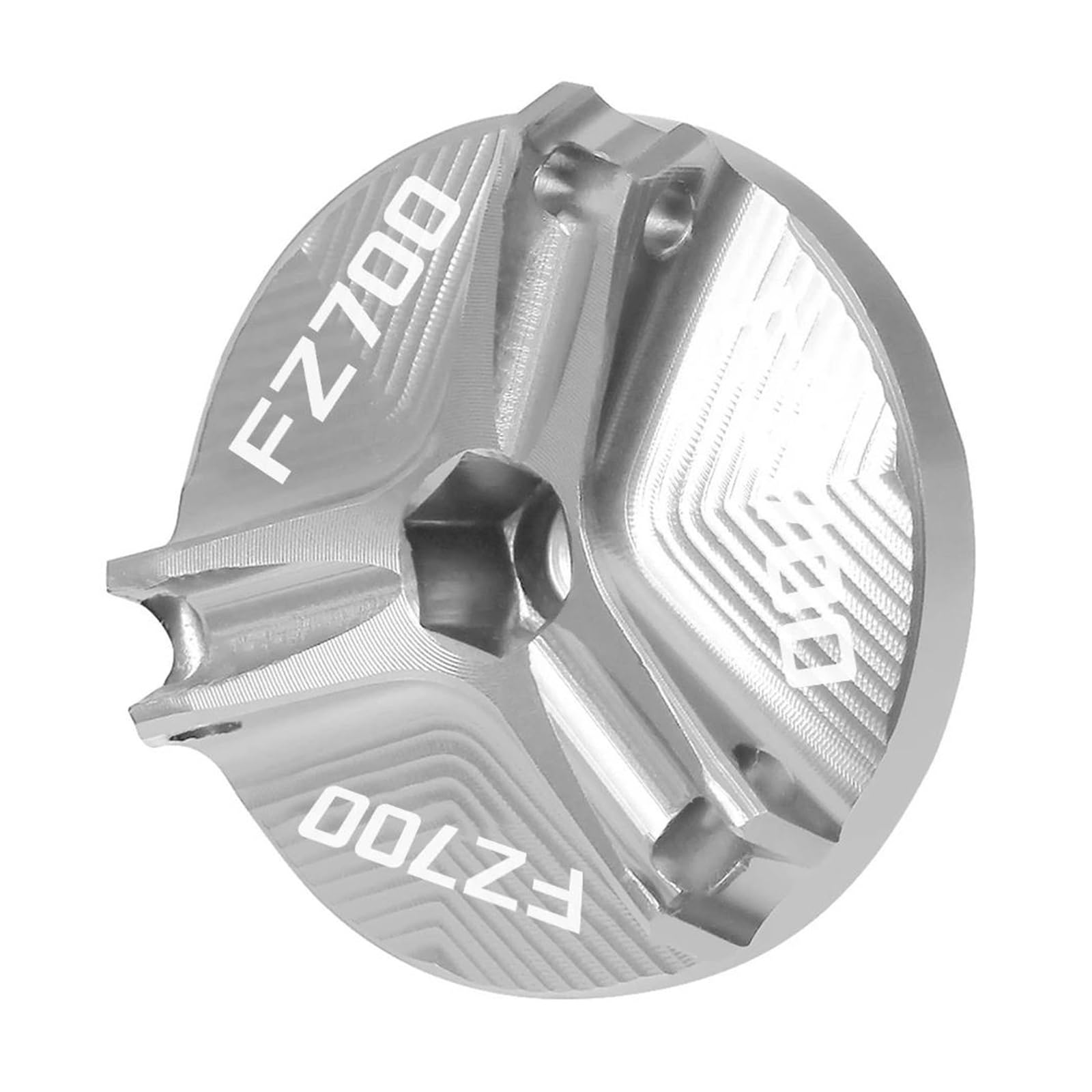 Schutzhülle Motorrad Aluminium Motoröl Füllstoff Kappe Ablassen Sump Stecker Bolzen Abdeckung Schraube Für YAMA&HA FZ700 FZ 700 FZ-700 1986-1988(Silver) von AMASONY