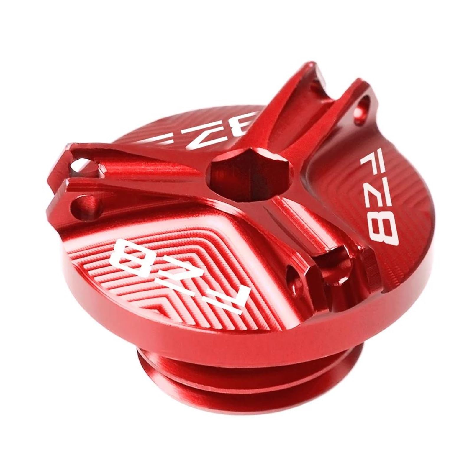 Schutzhülle Motorrad Aluminium Motoröl Füllstoff Kappe Ablassen Sump Stecker Bolzen Abdeckung Schraube Für YAMA&HA FZ8 FZ 8 FZ-8 2011-2013 2012(Red) von AMASONY