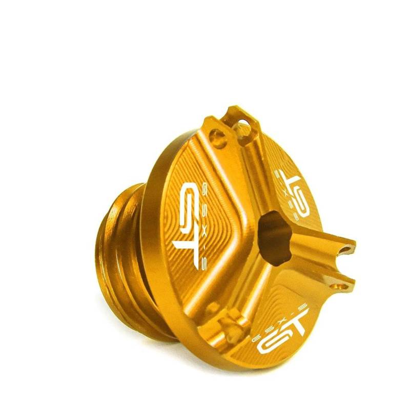 Schutzhülle Motorrad Öl Füllstoff Kappe FÜR Suzuki GSX-S GSXS 1000GT 1000 GT GSXS1000GT Motor Öl Tasse Stecker Abdeckung Schraube Abdeckung(Gold) von AMASONY