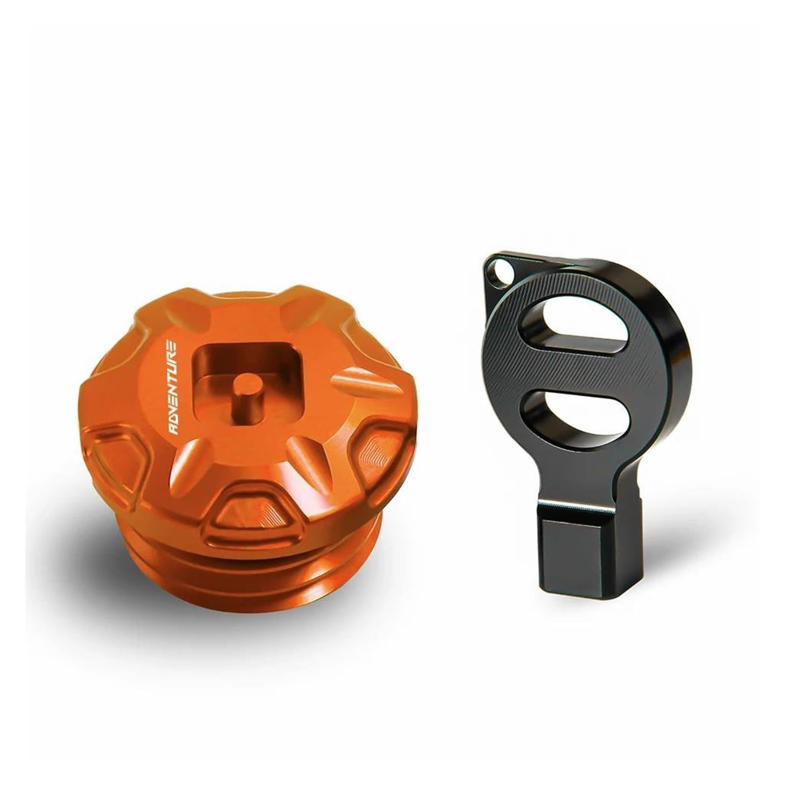 Schutzhülle Motorräder Anti-Diebstahl-Motoröl-Stecker-Abdeckung Für 1290 1050 1090 1190 Abenteuer ADV 2013-2024 1190 ADV 1290 ADV(Orange) von AMASONY