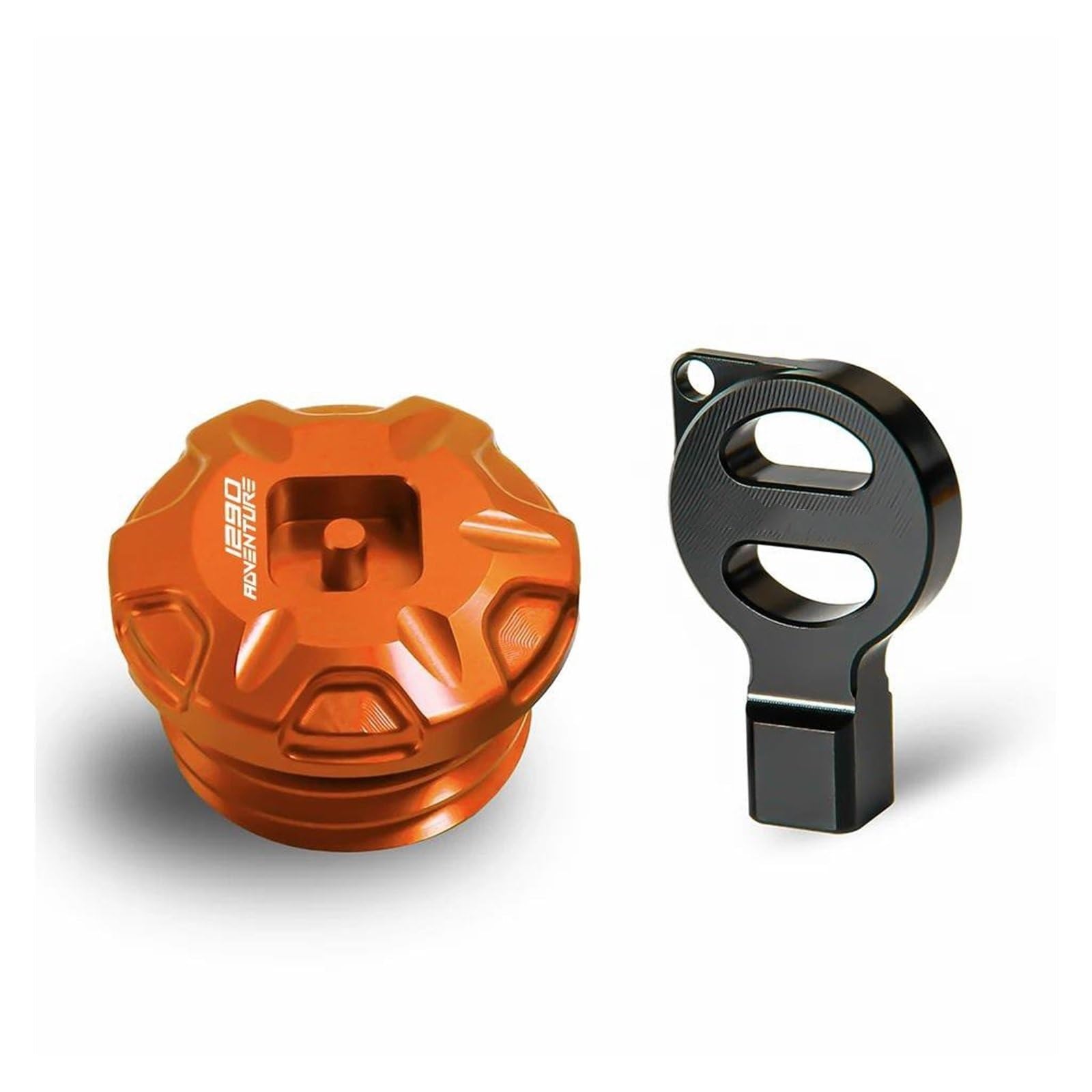 Schutzhülle Motorräder Anti-Diebstahl-Motoröl-Stecker-Abdeckung Für 1290 1050 1090 1190 Abenteuer ADV 2013-2024 1190 ADV 1290 ADV(Orange2) von AMASONY