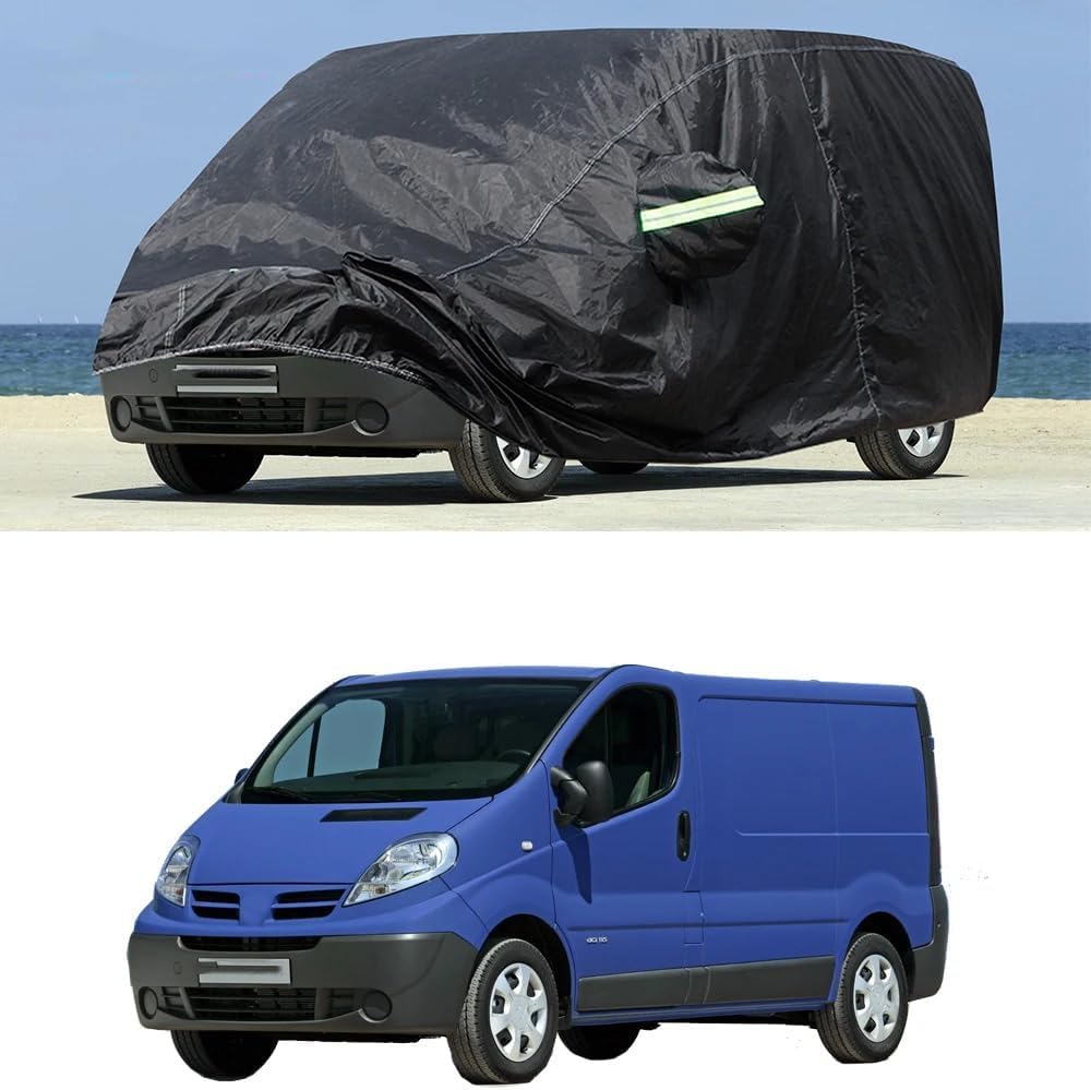 Autoabdeckung Für Nissan Primastar 2000-2024 MPV,Auto Abdeckplane Staubdicht Wasserdicht Atmungsaktiv Regen Sonne Staub Schutz Auto Abdeckung Car Cover,Long Wheel Base von AMAZWI