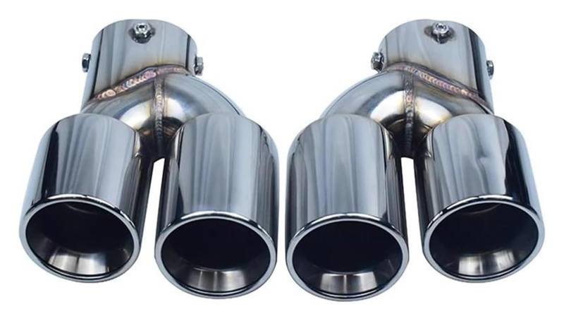 Auspuff Endrohr Für B&MW G20 G21 M340i G42 M240i Performance Auspuff Edelstahl Schalldämpfer Spitze Auto Auspuff Endrohr Auspuffendrohr(Silvery) von AMBMREDPEV