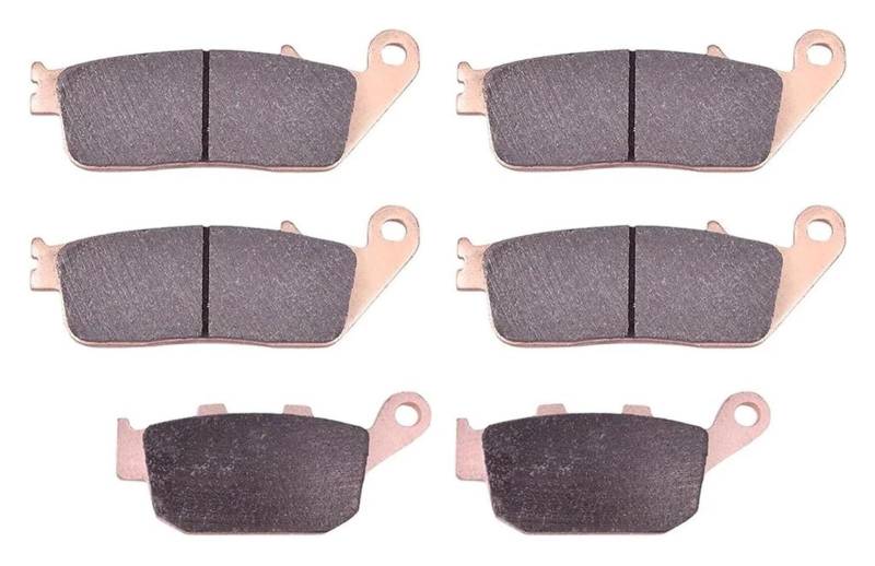 Dirt Bike Bremsbeläge Für CBR400RR CBR400 CBR 400 RR NC23 Tri 1992-1993 NC29 Gull-arm 1990-1994 CBR250 Motorrad Vorne Hinten Bremsbeläge Set(1set Copper Based) von AMBMREDPEV