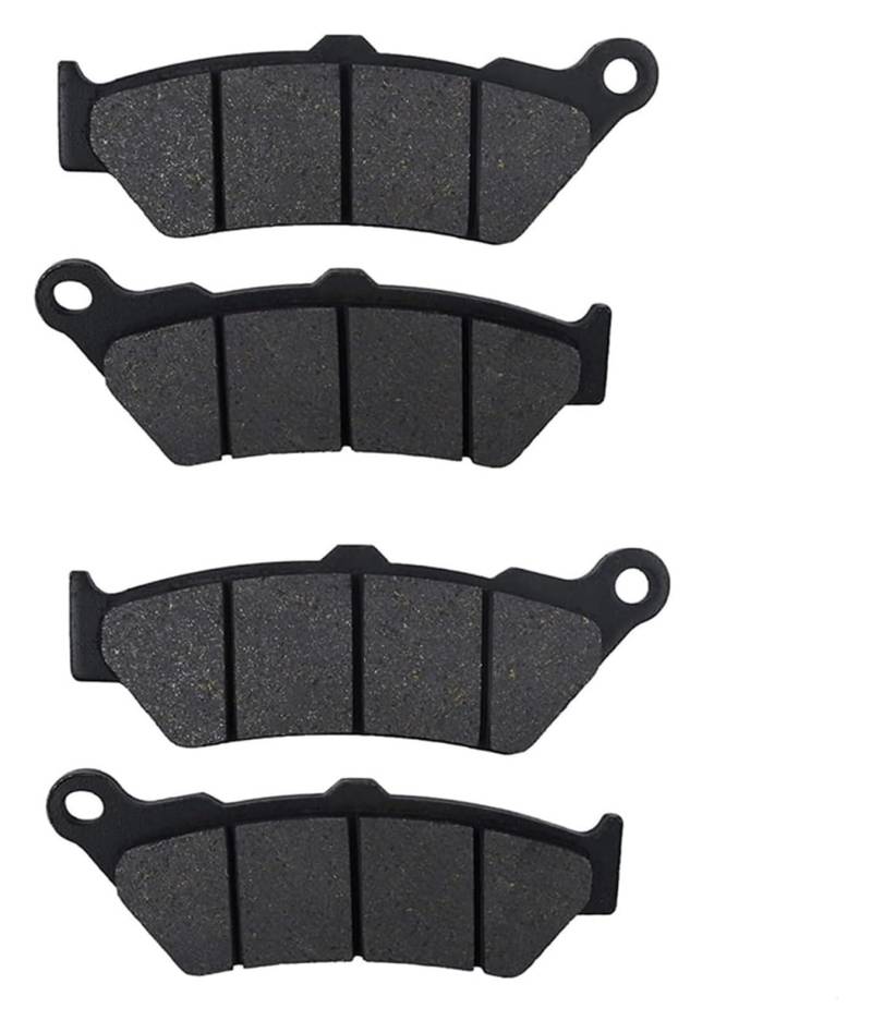 Dirt Bike Bremsbeläge Für F700GS 2011-2017 F800GS 2008-2017 Für 800 GS Für Abenteuer 2012-2017 Motorrad Vorne Hinten Bremsbeläge Kit(2 Pair Front) von AMBMREDPEV