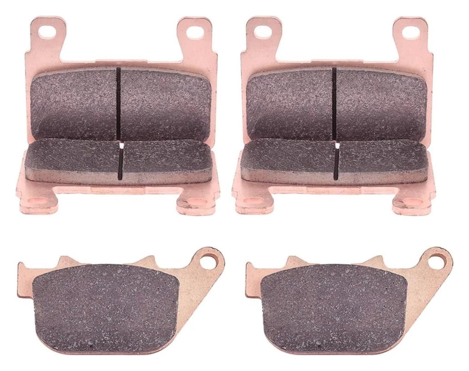 Dirt Bike Bremsbeläge Für H&arley D&avidson XR1200 XR 1200 2008–2010 XR1200X 2010–2011–2012 Motorrad Vorne Hinten Bremsbeläge Set(1set Copper Based) von AMBMREDPEV