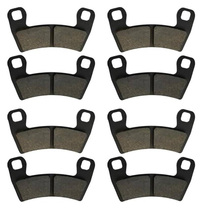 Dirt Bike Bremsbeläge Für POLARIS UTV Für RZR S 1000 EPS 2016 2017 Für RZR S 900 EPS 2015-2017 Motorrad Teile Vorne Hinten Bremsbeläge Kit(4 Pairs) von AMBMREDPEV