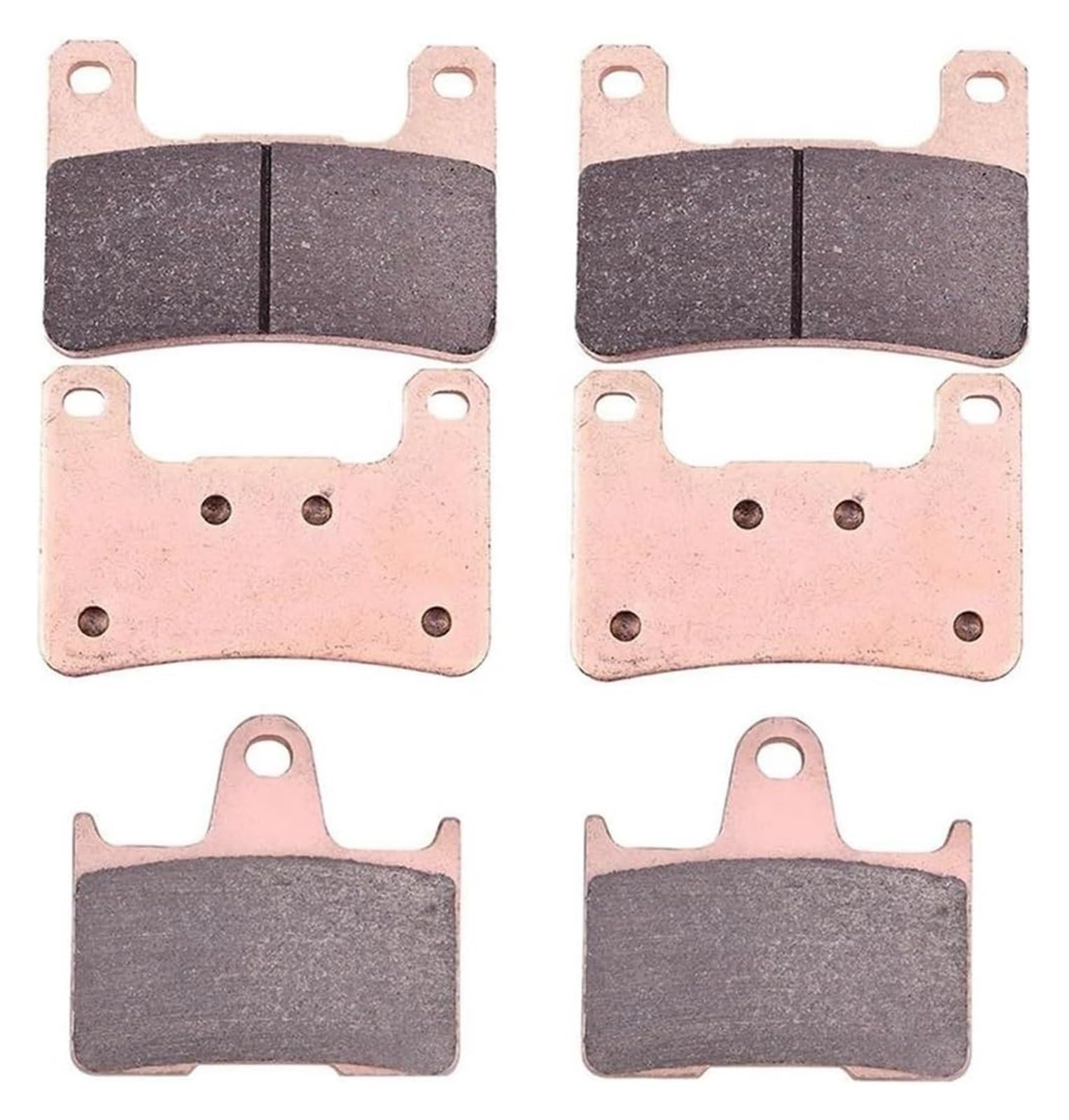 Dirt Bike Bremsbeläge Für Su&zuki GSXR600 GSXR750 04-05 GSXR1000 K4 K5 K6 2004 2005 2006 Motorrad Keramik Sinterbremsbeläge(1set Copper) von AMBMREDPEV