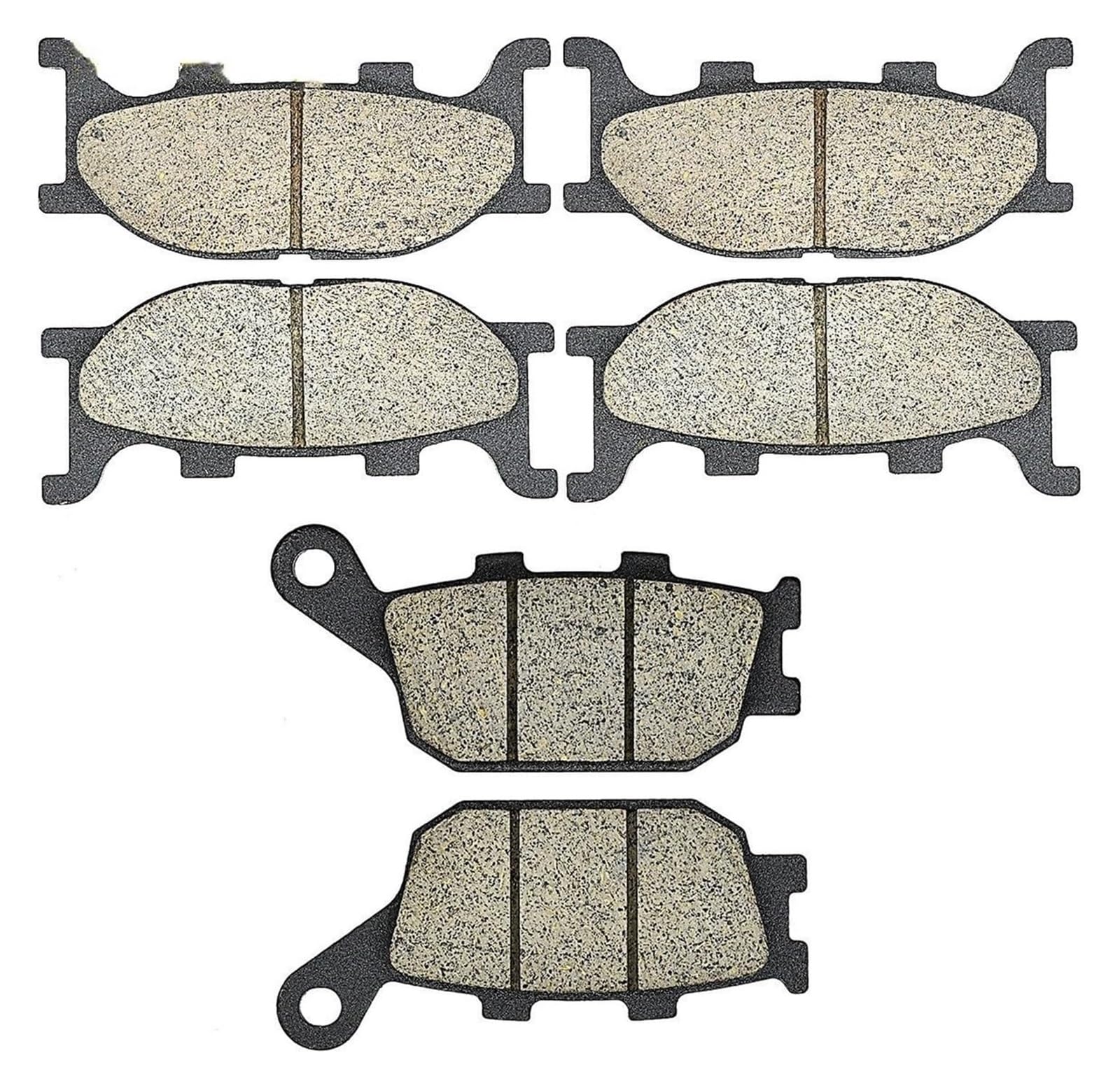 Dirt Bike Bremsbeläge Für Yam&aha FZ6 Für Fazer 600 Für Bremssattel 2004-2007 XJ6 SNF Für Diversion 600 2013-2015 Motorrad Vorne Hinten Bremsbeläge(Front and Rear) von AMBMREDPEV