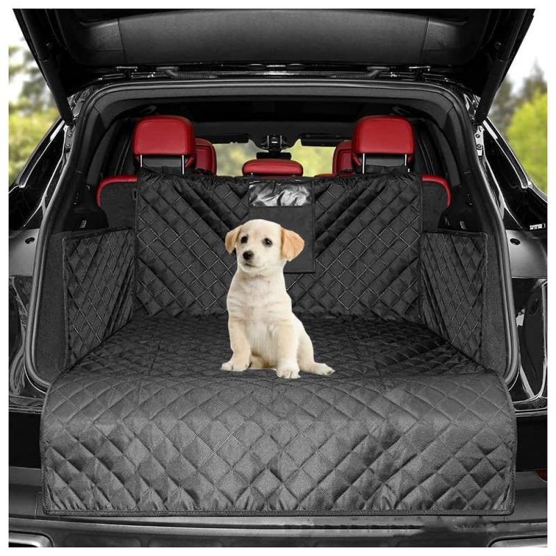 AMENAS Kofferraumschutz Hund, für Mercedes Benz GLK X204 GLK 2009 2010 2011 2012 2013 2014 2015 Kofferraumdecke mit Ladekantenschutz und Seitenschutz, Wasserabweisend Pflegeleicht von AMENAS