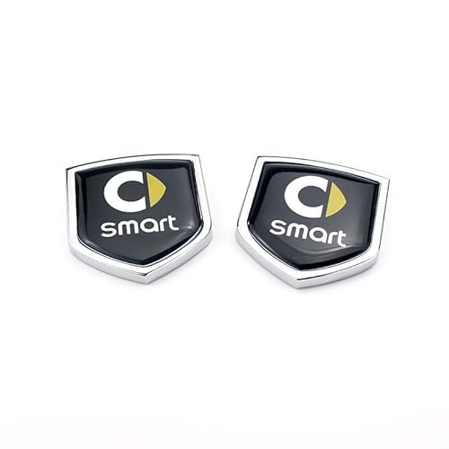 Auto-Emblem-Aufkleber, für Smart 451 Brabus 453 fortwo forfour Körper-Emblem-Abzeichen-Aufkleber, Fahrzeug-Auto-Tuning-Emblem,Dekorationsaufkleber von AMENAS