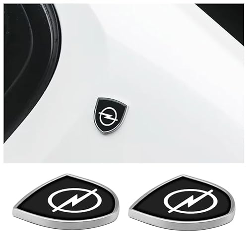 Auto Emblem für Opel Astra j Insignia Astra g Corsa Zafira b Mokka Vivaro, Badge Aufkleber Metall Auto Externe Dekoration Zubehör Front Motorhaube Kofferraum Abzeichen,A von AMENAS