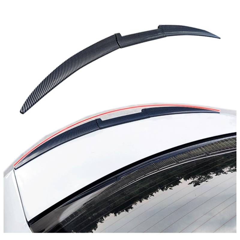 Auto Kofferraum Heck Spoiler für Mazda 3 BK BL BM/BN BP Sedan/2003-2012, Spoiler Heckspoiler Heckflügel Car Tuning Accessories,A/Carbon Fiber von AMENAS