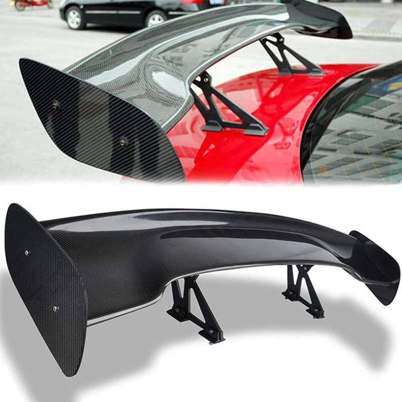 Auto ABS Heckspoiler für 145cm / 57 Zoll GT Universal Flügel,Kofferraumspoiler Autodach Rear Spoiler Lippe Styling Karosserie-Anbauteile Tuning-Ersatz Umbauzubehör von AMPTRV