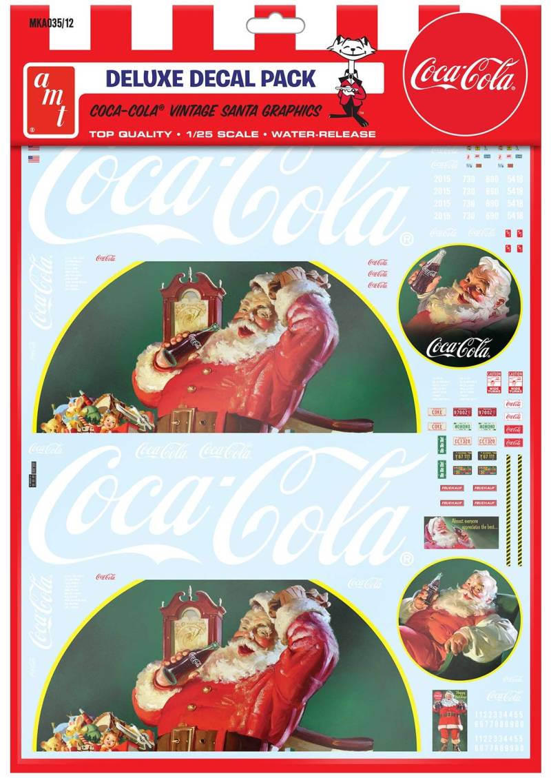 Polar Lights - Vintage Coca-Cola Santa Clause Big Rig Graphics (kann auf jedem 1:25 Maßstab Truck-Modell), 1:25 (MKA035) von AMT