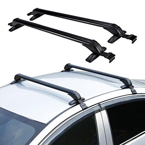 AMTULA 2 Stück Top Dachträger Auto Dachträger 115cm mit Schloss und 2 Schlüsseln Geliefert Dachbox für Dachträger Universal Gepäck Cross Bar Carrier von AMTULA