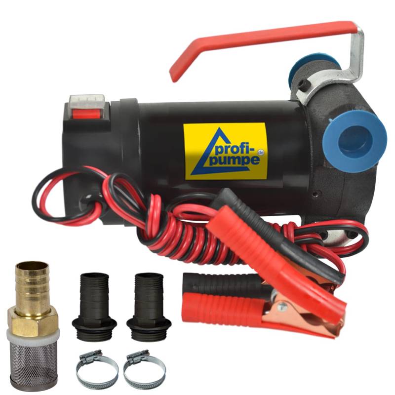 24V Dieselpumpe Heizölpumpe Biodiesel-Pumpe Ölpumpe Diesel Star 160 mit Anschluss Elektro Fasspumpe, Leistungsstarker Motor mit Kupferwicklung 2stk. Tüllen zum Super-Preis von AMUR