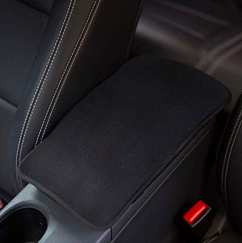 AMUSEPROFI Armlehnenbezug, Armlenenabdeckung, Armlehnenkissen, armrest cover, universal für Mittelarmlehne im Auto, Autozubehör für Männer, Schwarz von AMUSEPROFI