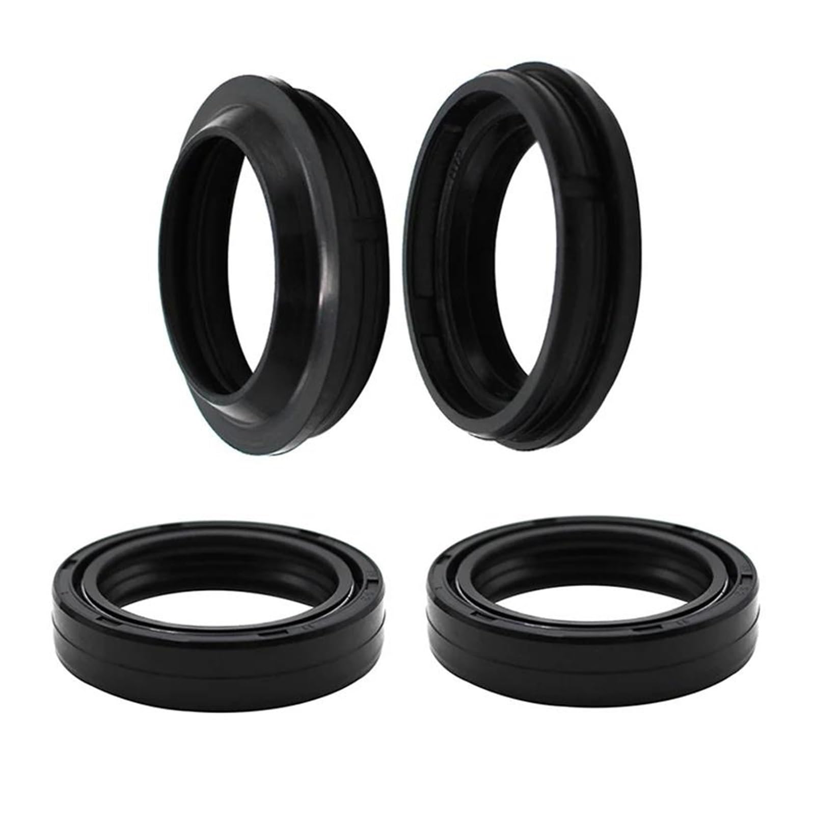 AMYALIN Öldichtung Staubdichtung Für Suzuki GN125 DS185 TS185 DR125 Stoßdämpfer-Öldichtung Und Staubdichtung Für Motorrad-Vorderradgabel(Oil Seal and dust Seal) von AMYALIN