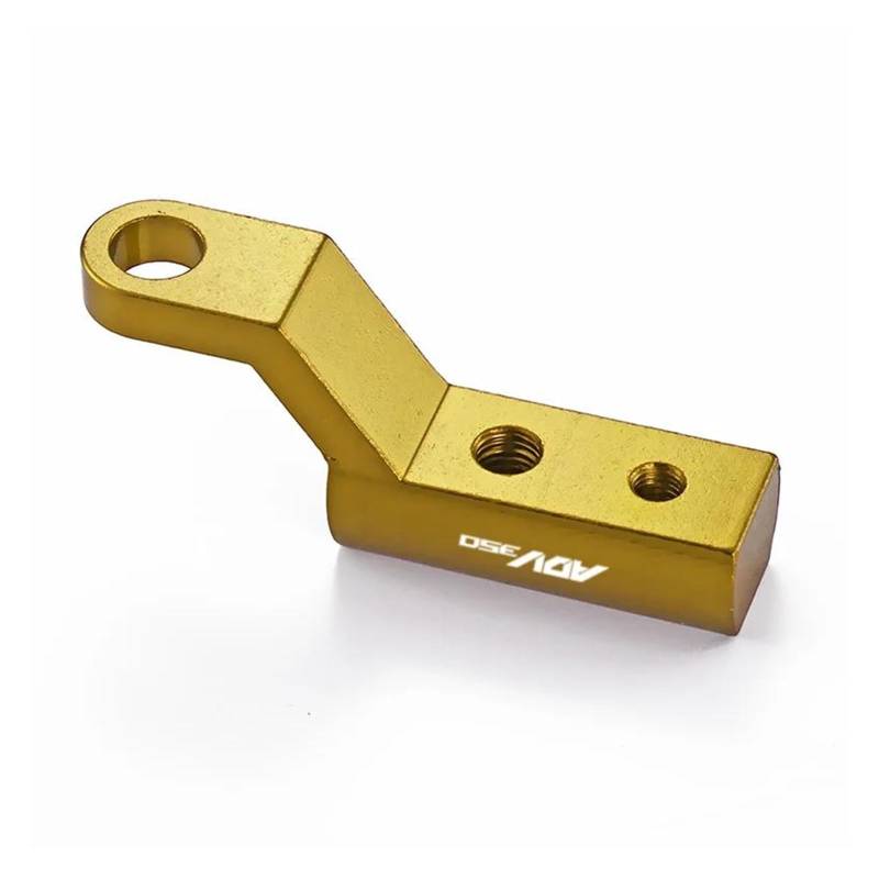 Motorrad Spiegelverlängerungen Für HON&DA ADV350 ADV 350 2021 2023 Motorradspiegelhalterung Expander Rückspiegelverlängerungshalter(Gold) von AMYALIN