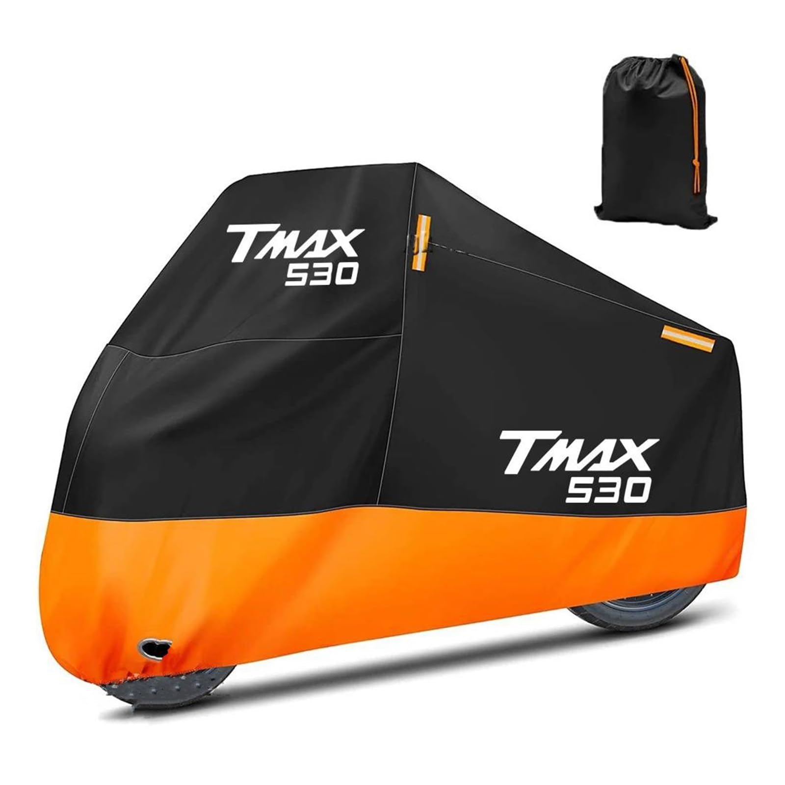 Motorradschutz für Parken Für YA&MAHA TMAX530 T-MAX 530 Motorrad Wasserdicht Universeller Außenschutz Staub- Und Regenschutz Sonnenschutz(2XL for 210-220cm) von AMYALIN