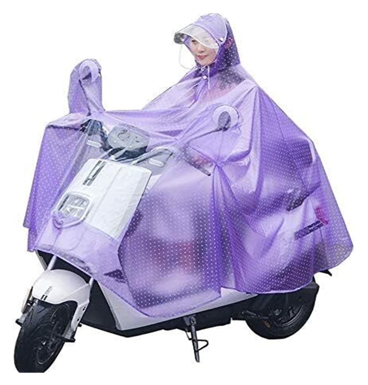 Elektrofahrrad Regenmantel Regenmäntel Poncho, Doppelhut, tragbarer Fahrradschutz, atmungsaktiv, wasserdicht, Regenmäntel for Erwachsene, Reiten, Batterie, Fahrrad, Kapuzen-Regenmäntel for Radfahren(P von AMZBNEIDI