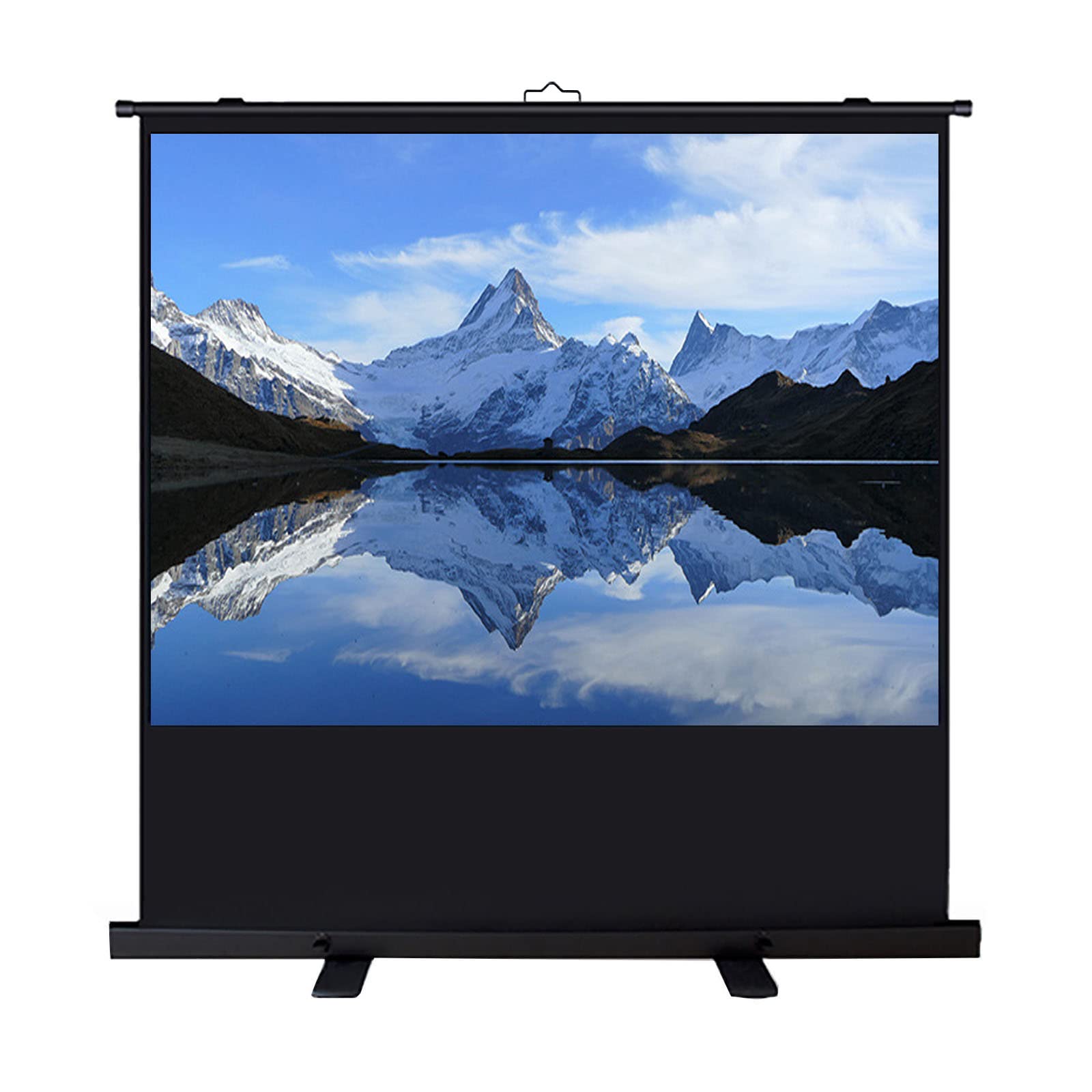 tragbare Projektorleinwand,. Tragbarer freistehender Boden-Pull-up 4:3/16:9/16:10 HD Desktop faltbar, 178 ° Weitwinkel, for drinnen, draußen(100 inch 16: 10) von AMZBNEIDI