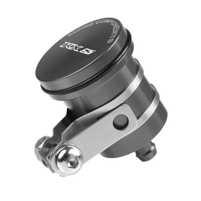 AMZCO Ölbehälter Bremsöltank Für KA&WASAKI KX65 KX 65 2000-2018 Universeller Motorrad-Bremsflüssigkeitsbehälter Kupplungsbehälter Ölflüssigkeitsbecher(Gris) von AMZCO