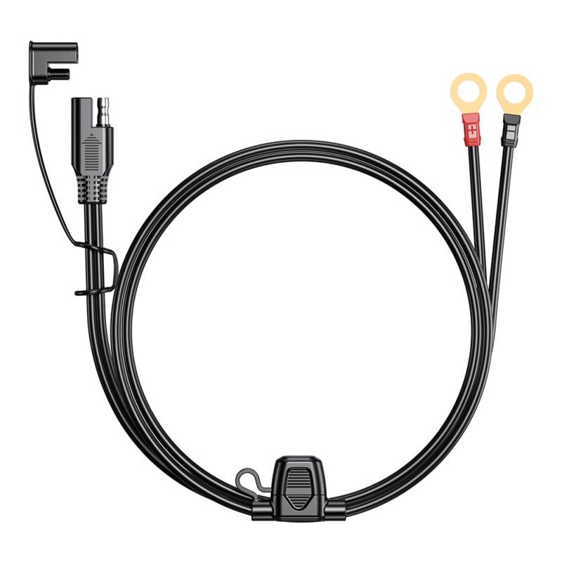 AMZLORD SAE zum O Ring Stecker SAE Anschluss Kabel 18AWG SAE Batterieanschluss mit 10A Sicherung Batterieladekabel,SAE Batterie Verlängerungskabel für Auto Motorrad Batterieladung, 0.6m von AMZLORD