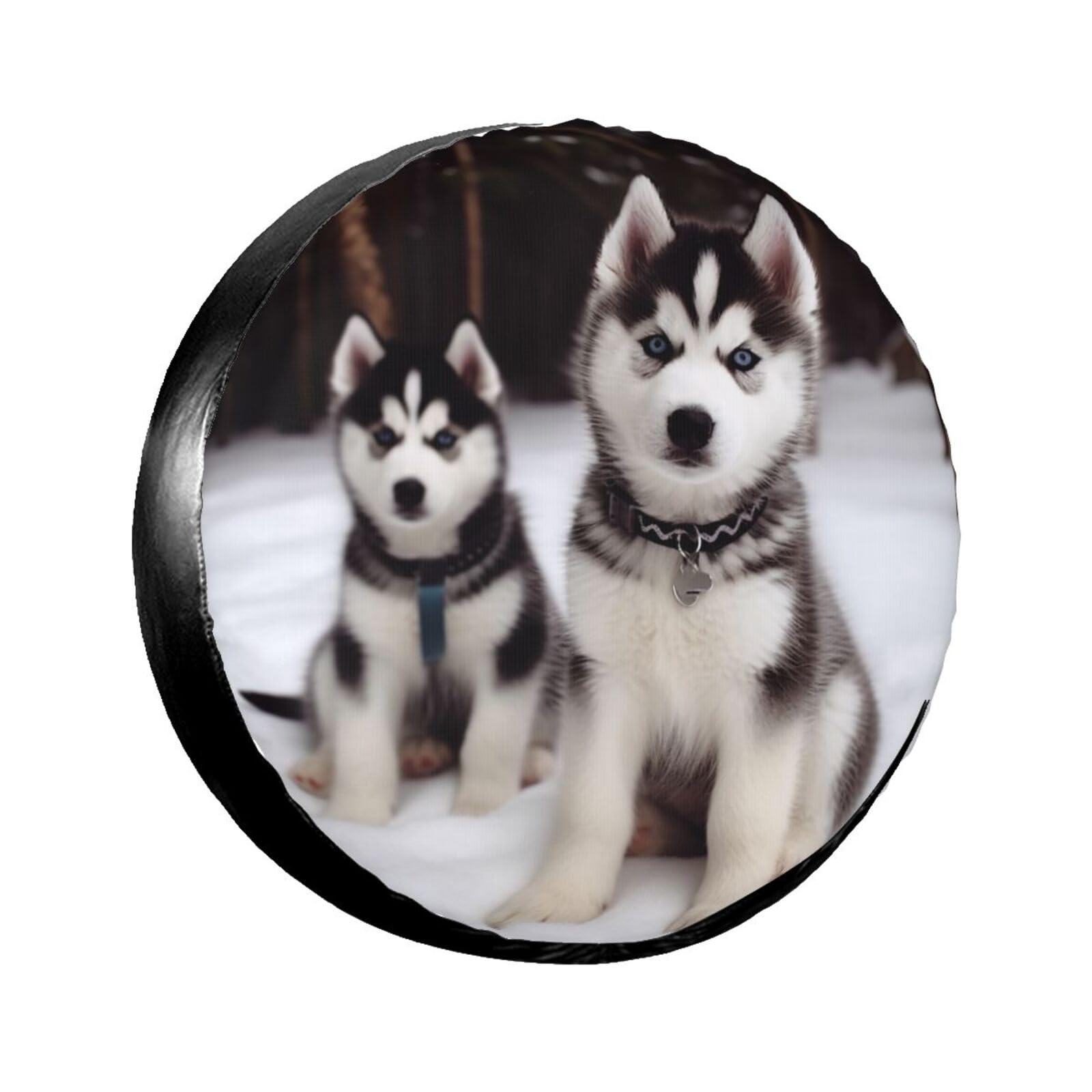 Adorable Huskies Reifenabdeckung, Radschutz, wasserdicht, staubdicht, für Anhänger, SUV, LKW, verstellbar, 43,2 cm von ANABPRMA