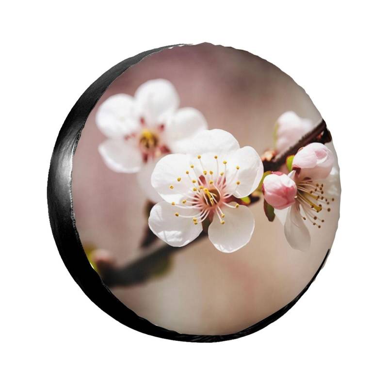 Cherry Blossom Reifenabdeckung, Radschutz, wasserdicht, staubdicht, für Anhänger, SUV, LKW, verstellbar, 43,2 cm von ANABPRMA