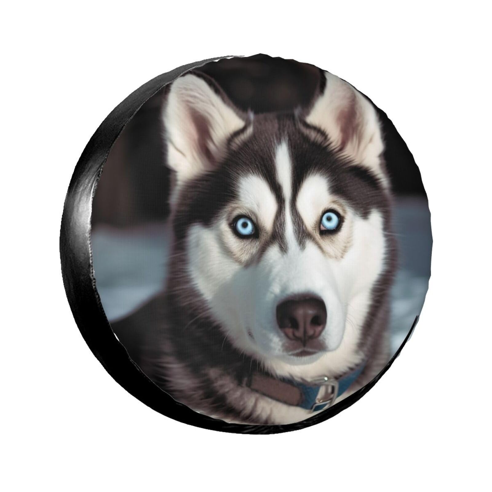 Cute Husky Reifenabdeckung, Radschutz, wasserdicht, staubdicht, für Anhänger, SUV, LKW, verstellbar, 35,6 cm von ANABPRMA