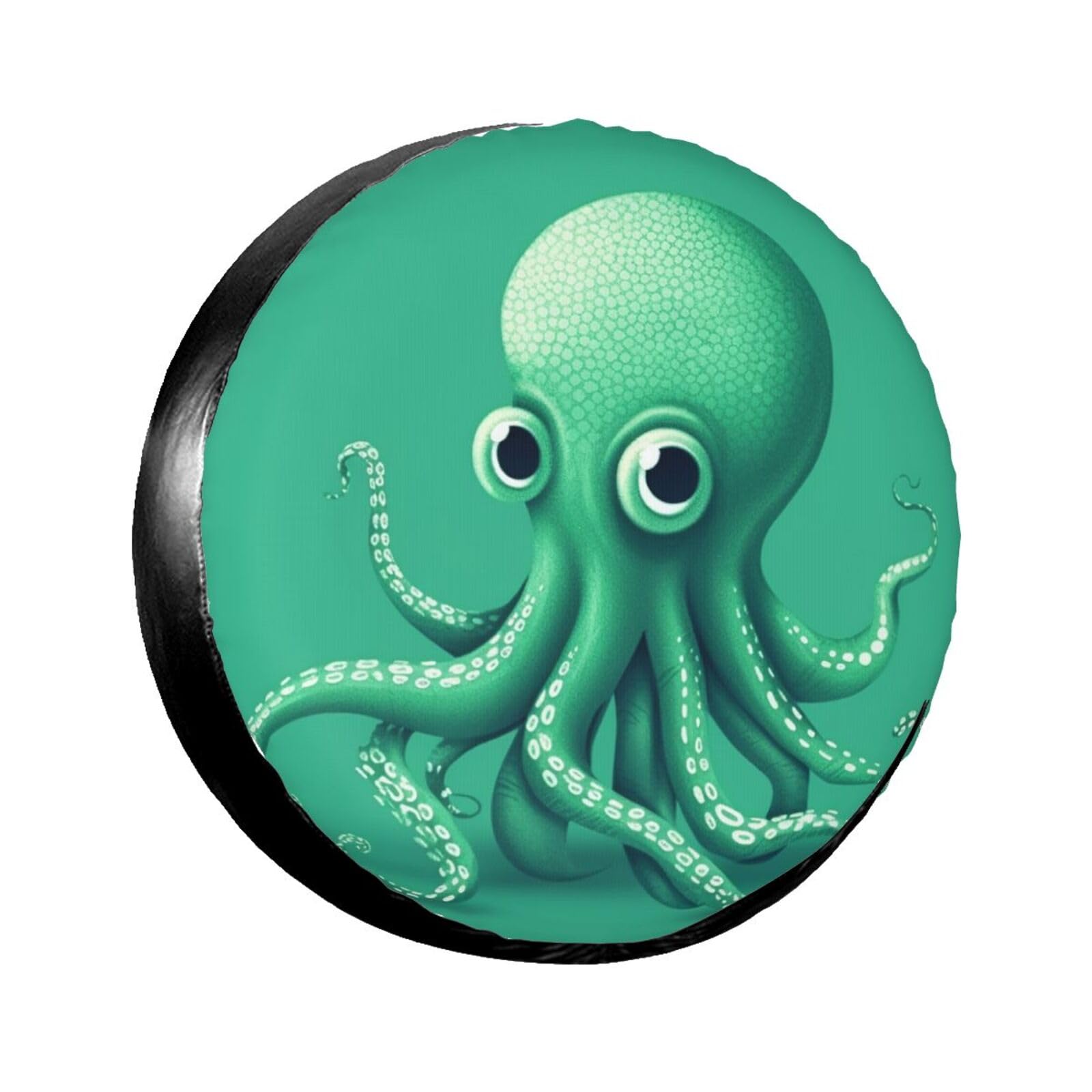 Green Octopus Reifenabdeckung, Radschutz, wasserdicht, staubdicht, für Anhänger, SUV, LKW, verstellbar, 43,2 cm von ANABPRMA