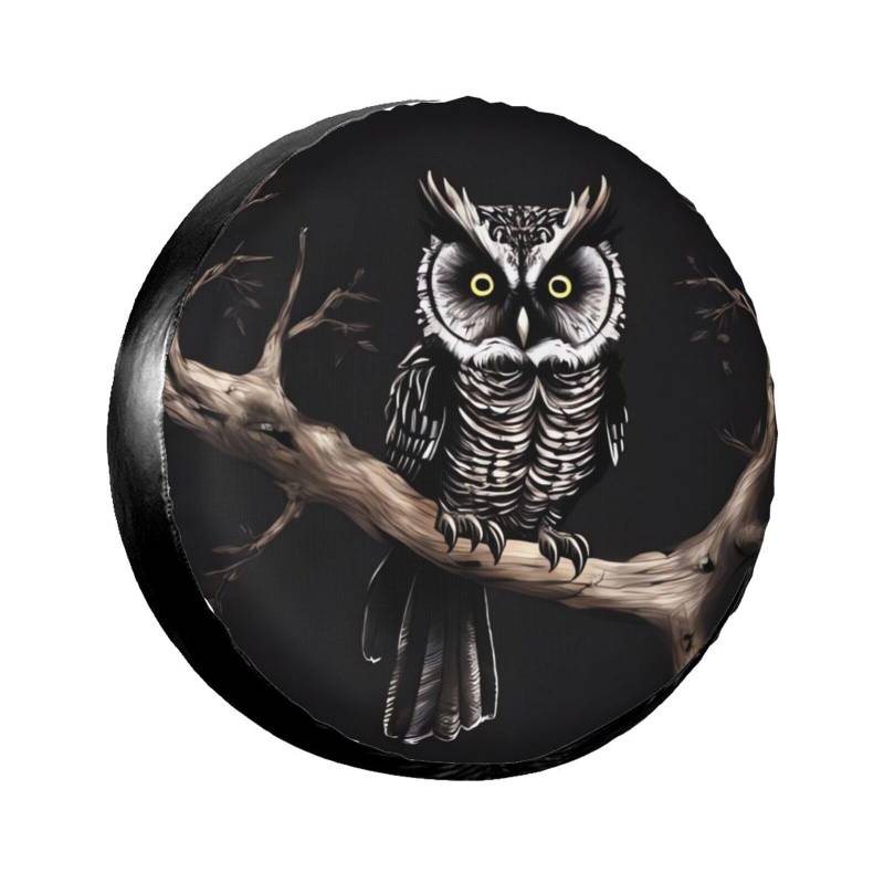 Late Night Owl Reifenabdeckung, Radschutz, wasserdicht, staubdicht, für Anhänger, SUV, LKW, verstellbar, 40,6 cm von ANABPRMA