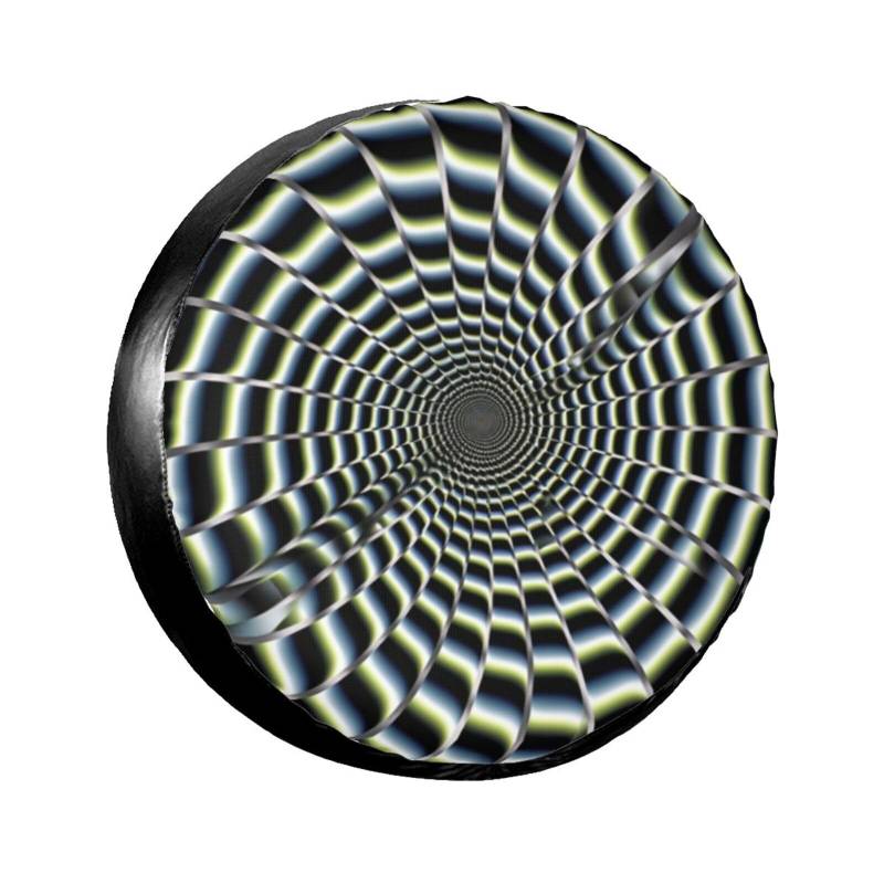 Spirale optische Täuschung GIF Reifenabdeckung, Radschutz, wasserdicht, staubdicht, für Anhänger, SUV, LKW, verstellbar, 38,1 cm von ANABPRMA