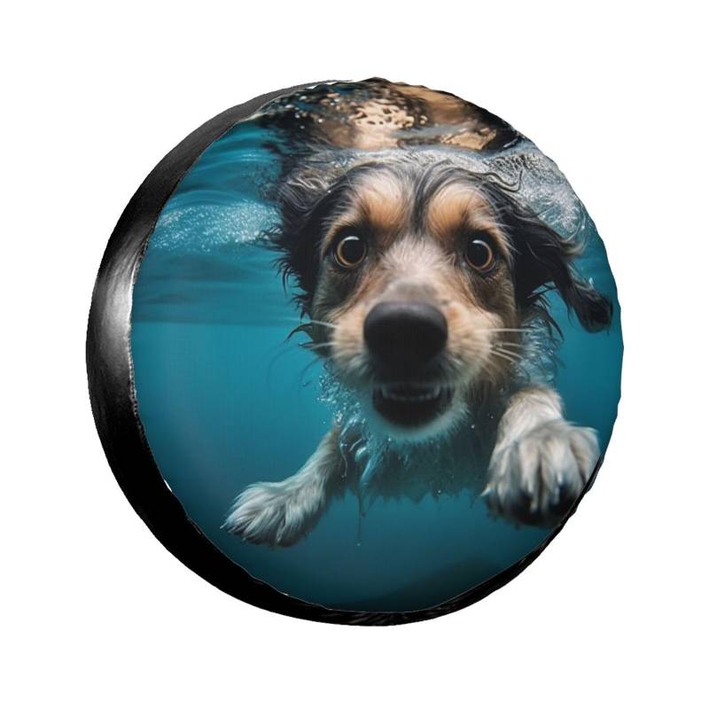 Unterwasser-Reifenabdeckung für Hunde, wasserdicht, staubdicht, für Anhänger, SUV, LKW, verstellbar, 43,2 cm von ANABPRMA