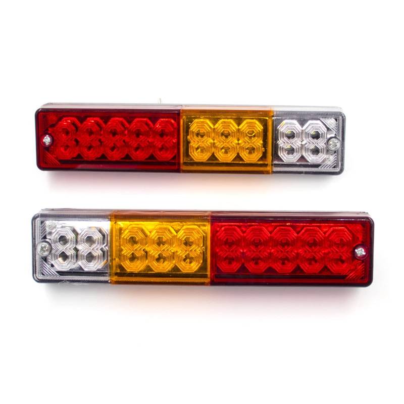 ANATUM Rücklicht für LKW-Anhänger PKW-LKW-Anhänger Rücklicht Bremsrückfahrwarnleuchte Anzeige 2PCS 12/24V von ANATUM