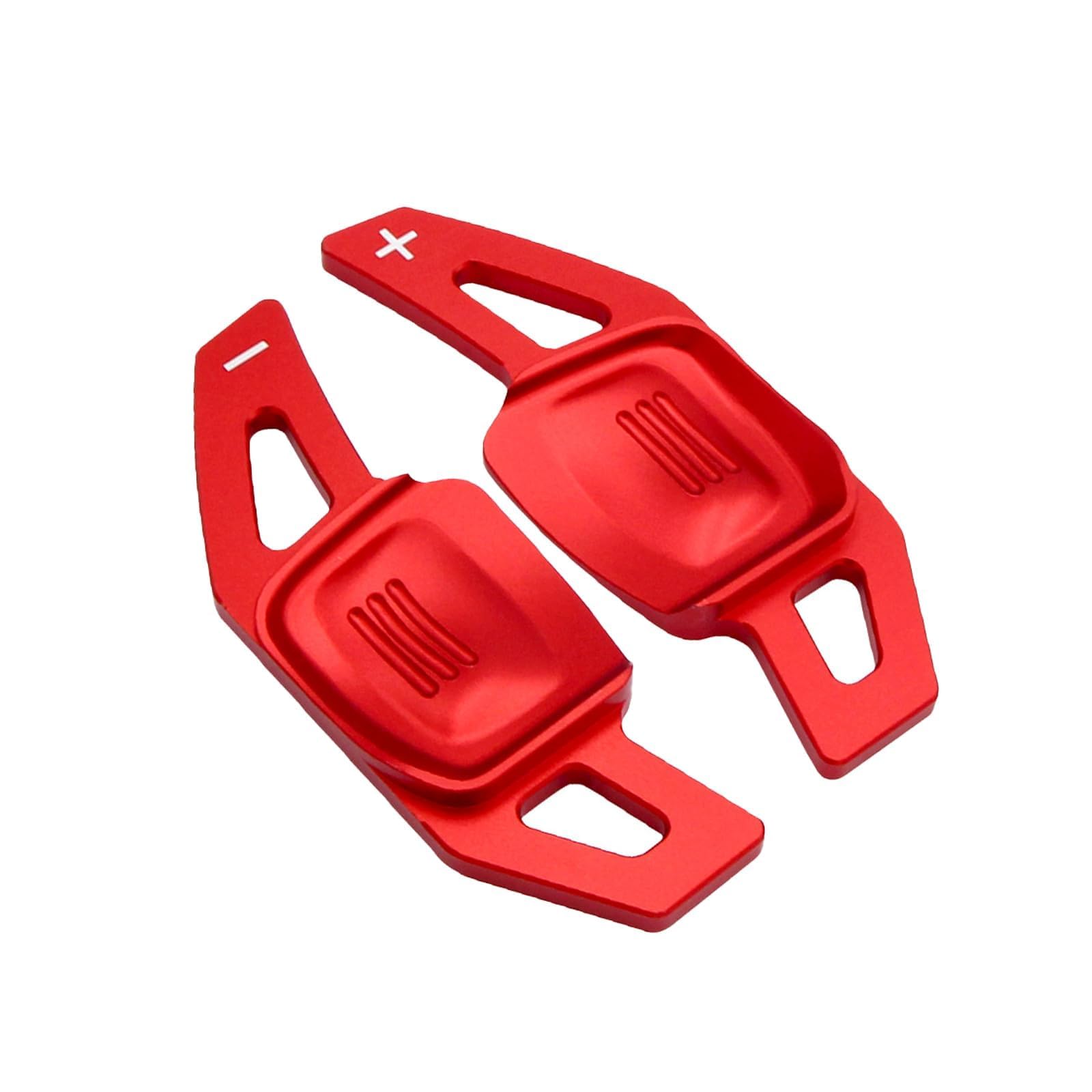 ANBOO 2 Stück Auto Lenkrad Schaltwippen Verlängerung Paddles, Auto Lenkradverlängerung Schalthebelaufkleber Lenkrad Schaltknäufe Ersetzen Für CC Tiguan L Touran L Lingdu Golf7.5 MK7 Golf 8 MK8 （Rot） von ANBOO