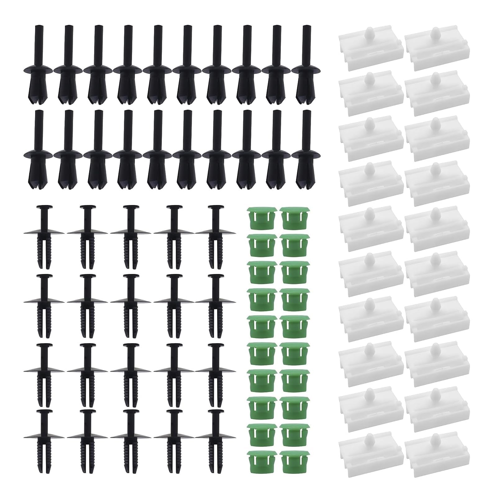 ANBOO 80Pcs Seitenschweller Clips Kit Zierleisten,für 3er E32/E36/ E46/ E90/ E91 51711932996/5111014103 / 51118174185 Zierleisten Clips,Seitenschweller Befestigung Clips von ANBOO