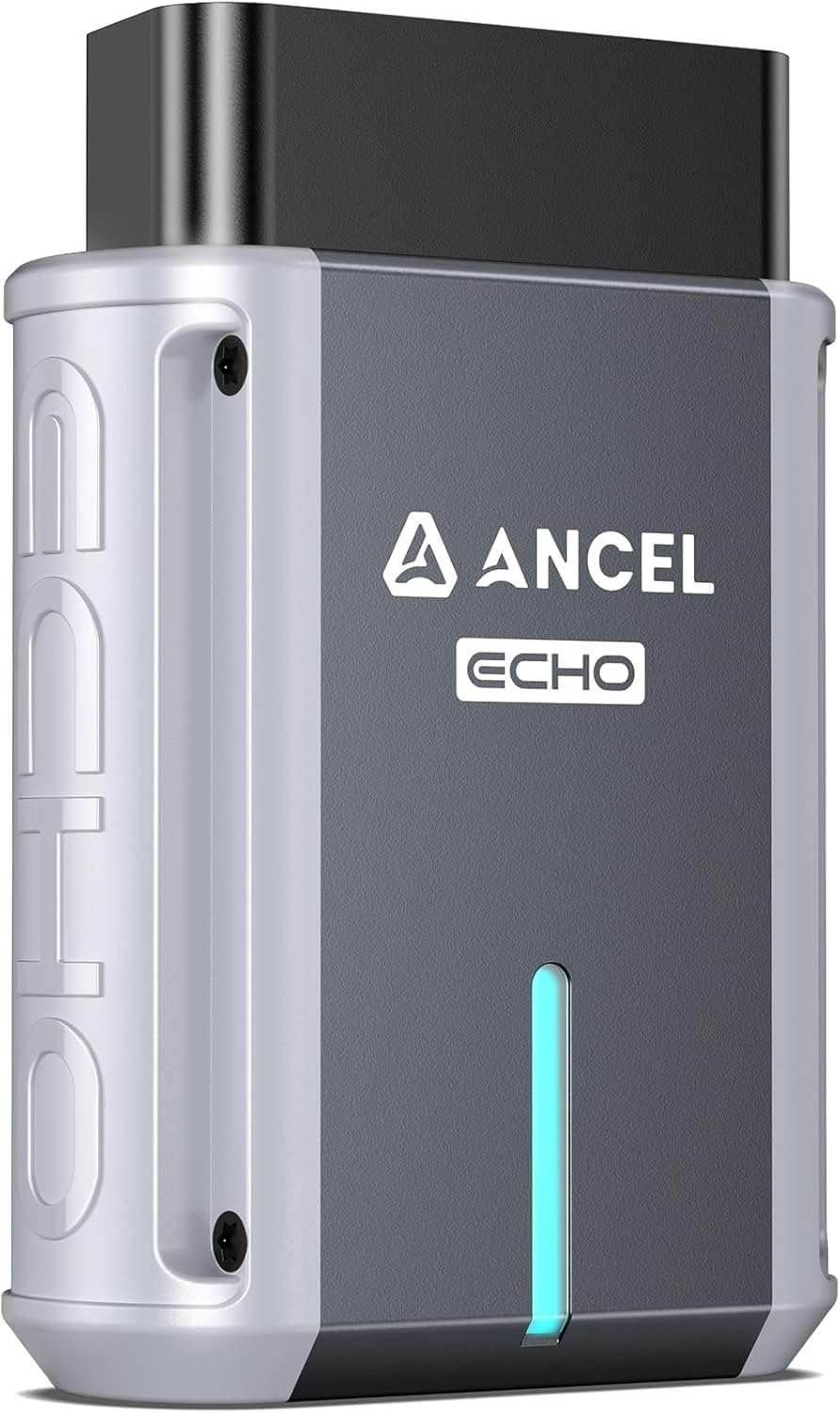 Ancel Echo OBD2 diagnosegerät Auto, OBDII Diagnosewerkzeug Scanner, Alle System Bluetooth 5.0 Adapter für iOS & Android, Bidirektionale Kontrolle von ANCEL