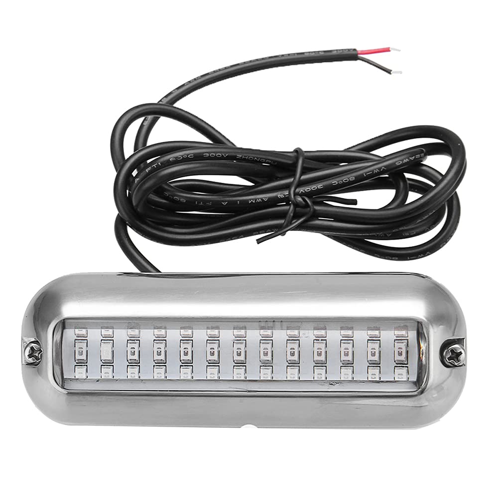 ANCLLO 8,9 cm 27 LED blaue Unterwasser-Boot-Lichter für Pontoon Marine-Recklichter zum Schwimmen, Autofahren, Angeln von ANCLLO