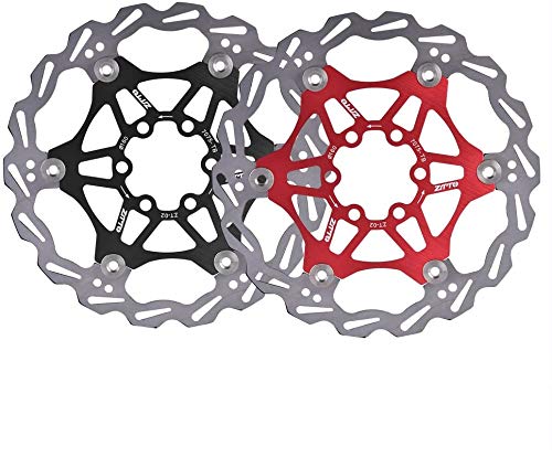 ANCLLO Fahrrad Bremsscheibe, 160 mm 6-Schrauben-Mountainbike-Bremsscheibe mit schwimmender Bremsscheibe, Fahrrad-Fahrradbremsbelag, mit guter Wärmeableitung und Bremsleistung von ANCLLO