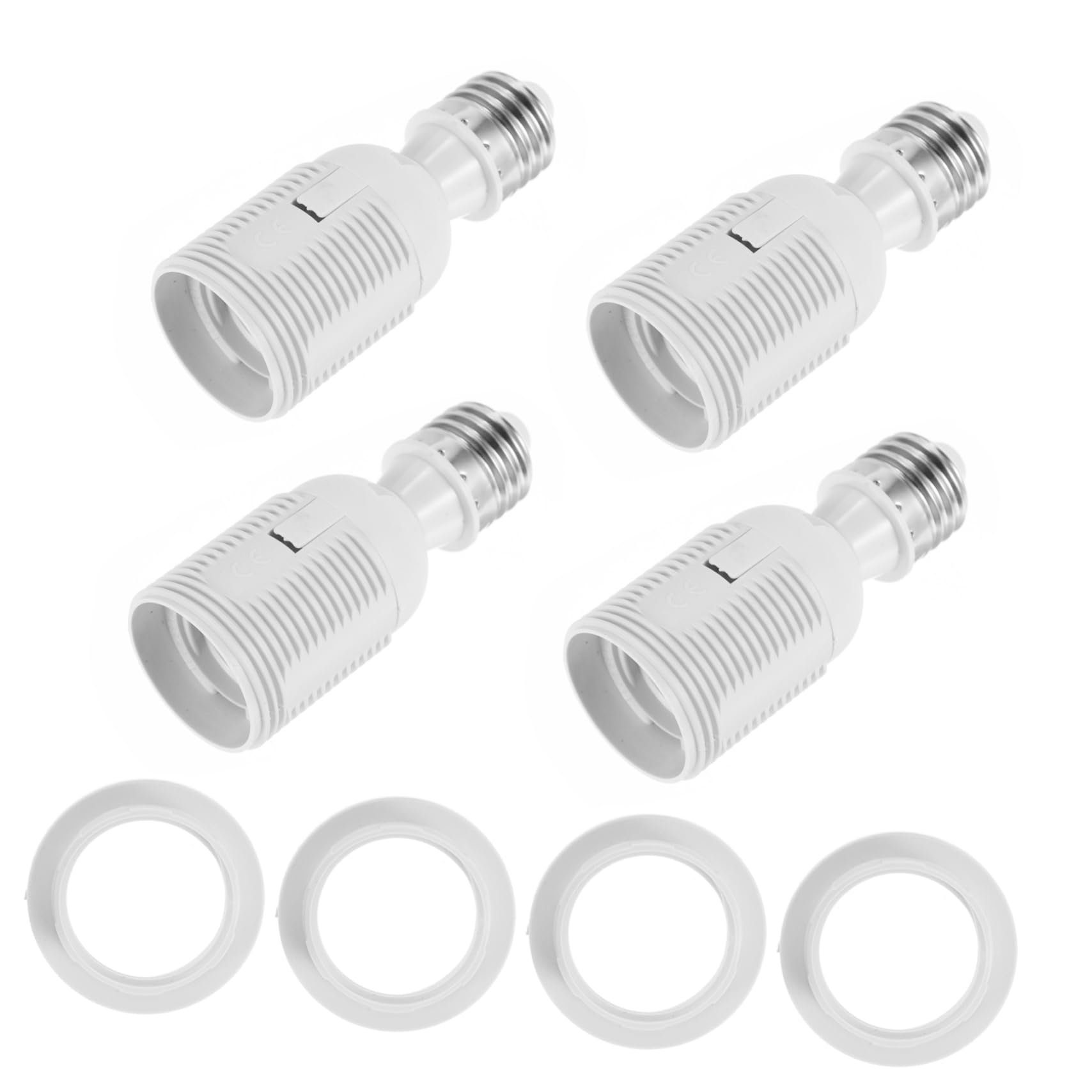 ANDRESLAD 4er Set E27 Lampenfassung Adapter Lampen Sockel Extender Für Glühbirnen Und CFL Lampen Ideal Für DIY Beleuchtungsprojekte Und Lampenschirme von ANDRESLAD