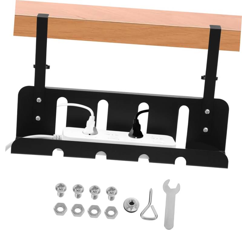 ANDRESLAD Kabelmanagement Tray Unter Dem Schreibtisch Kabelhalter Ohne Bohren Kabelorganizer Für Eine Ordentliche Aufbewahrung Von Ladekabeln Und Stromkabeln Stabiler Und Praktischer von ANDRESLAD