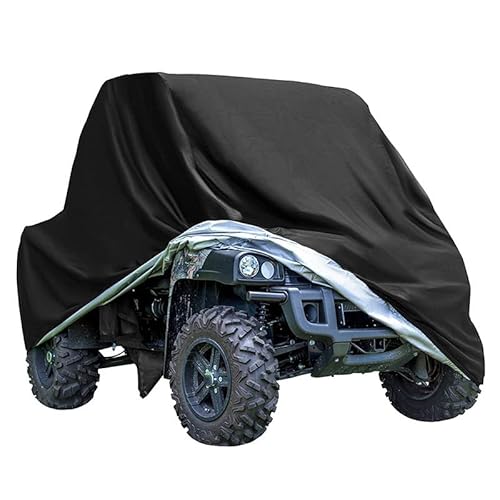 ANFTOP Quad Abdeckplane ATV Fahrzeug Abdeckung Schutz Cover Wasserdicht Staubdicht Regen UV-Schutz Schwarz 210D 220 * 98 * 106cm von ANFTOP