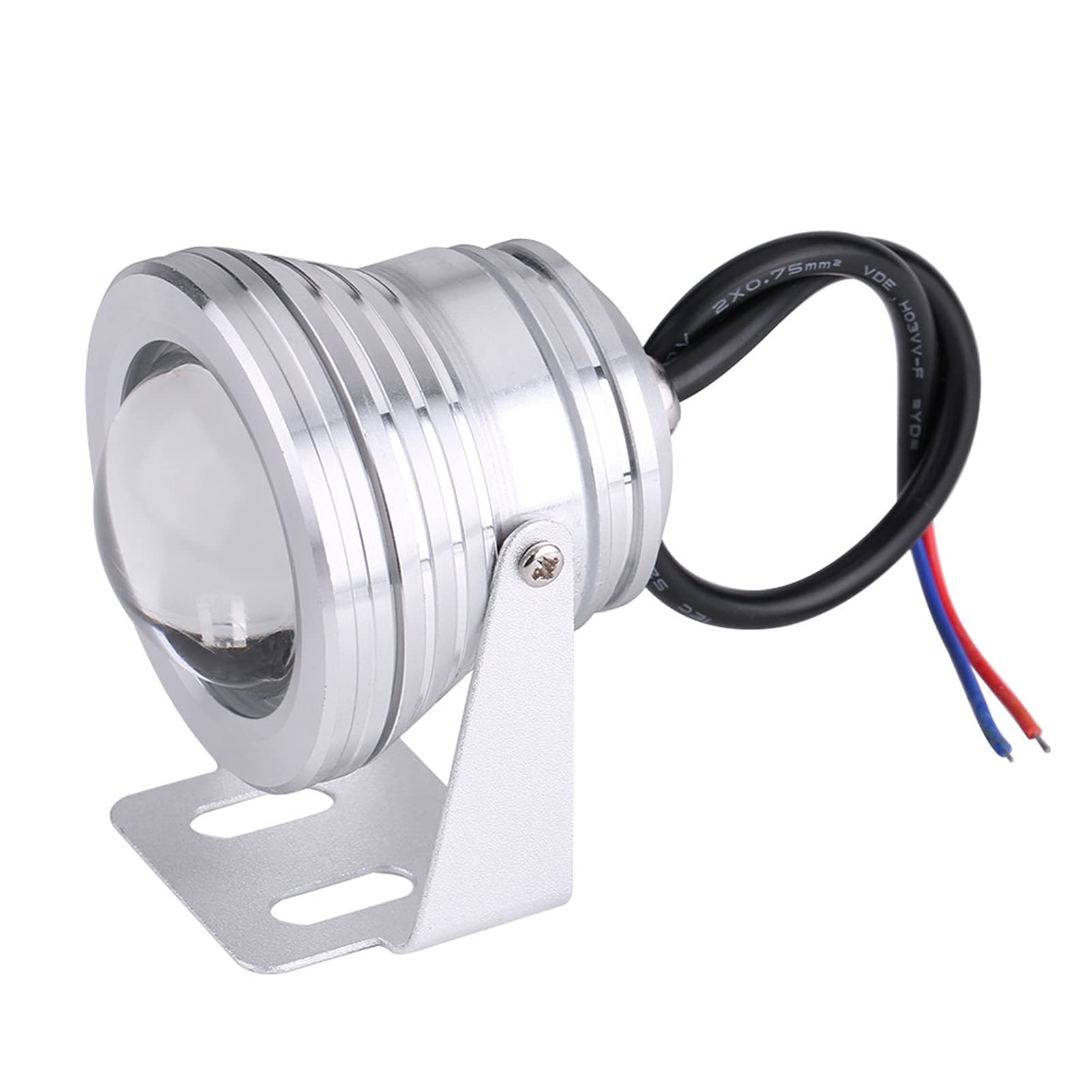 10 W 12 V RGB-LED-Strahler, Wasserdichtes Marineboot-Yachtlicht mit Fernbedienung für Aquarium-Brunnen-Teich (1) von ANGGREK