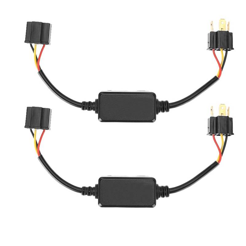 ANGGREK Auto H4 LED Scheinwerfer Decoder, 2 Stück Auto LED Decoder Radio für H4 Canbus Anti Interferenz Fehlerunterdrückungsfilter für H4 Nightbreaker von ANGGREK