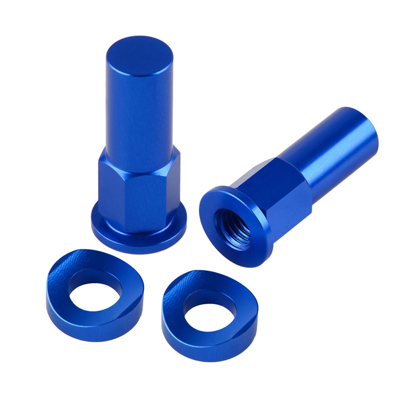 ANKOULA 8x1,25mm Reifenklemmschraube Felgensicherungsmutter Abstandshaltersatz Kompatibel mit EXC XC XCW XCF SX SXF CRF XR YZ WR YZF YZ KX KLX(Blue) von ANKOULA