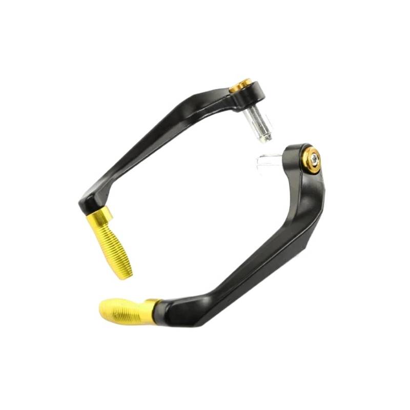 ANKOULA Motorrad-Handprotektoren Handschutz Motorrad modifizierte Teile S for 7/8 Zoll Lenker Universal Motorrad Bremskupplungsschutz(Gold) von ANKOULA