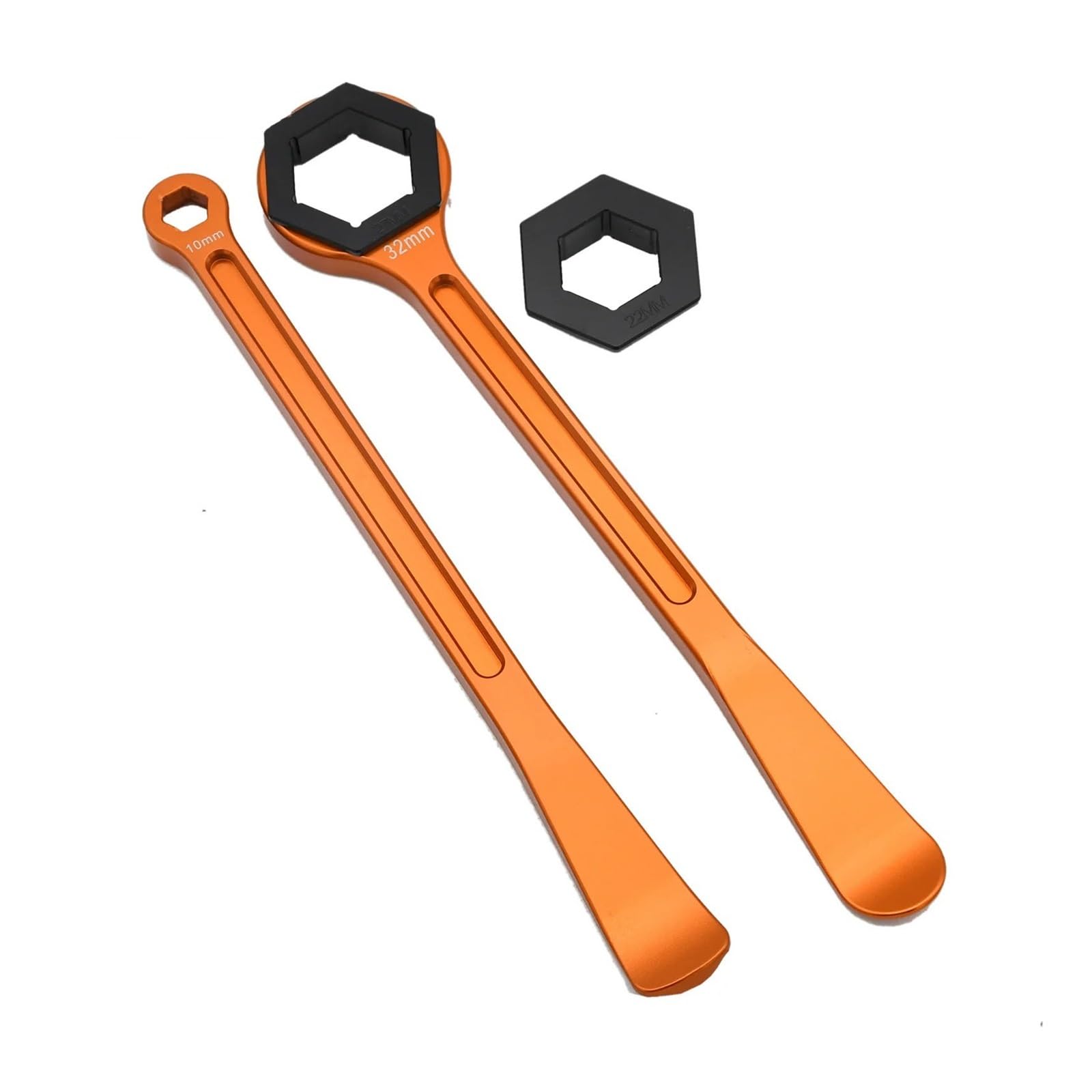 ANKOULA Universal CNC Bead Buddy Reifen Werkzeug Hebel Löffel Achse Schlüssel Reifen Ändern Kompatibel mit Motocross(Orange Tire Lever) von ANKOULA